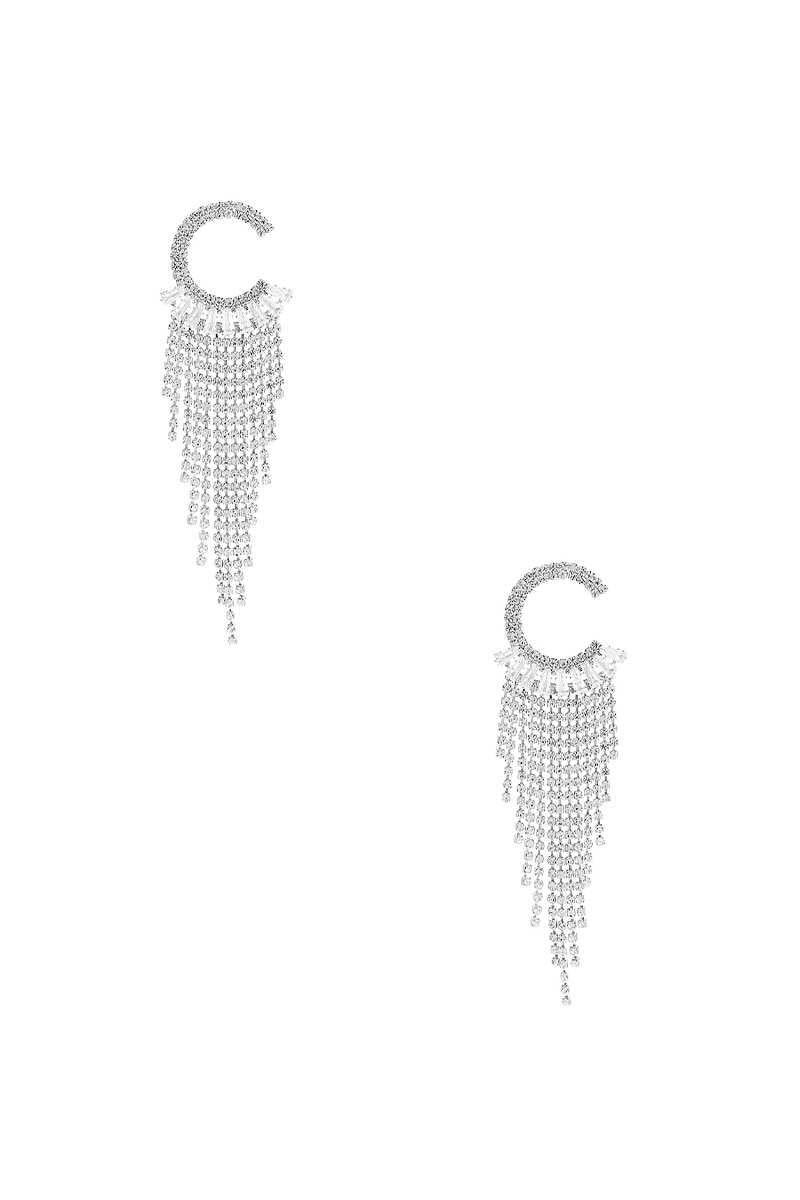 Twinkling Crescent Fringe Earrings - Donny's Angel