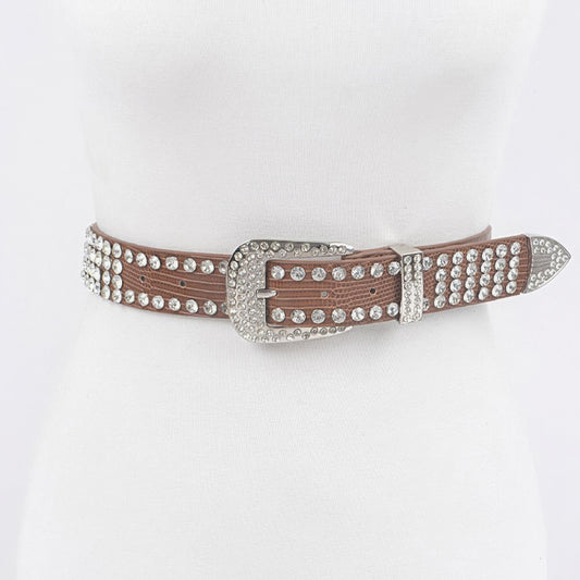 Radiant Rhinestone Studded Belt - Donny's Angel