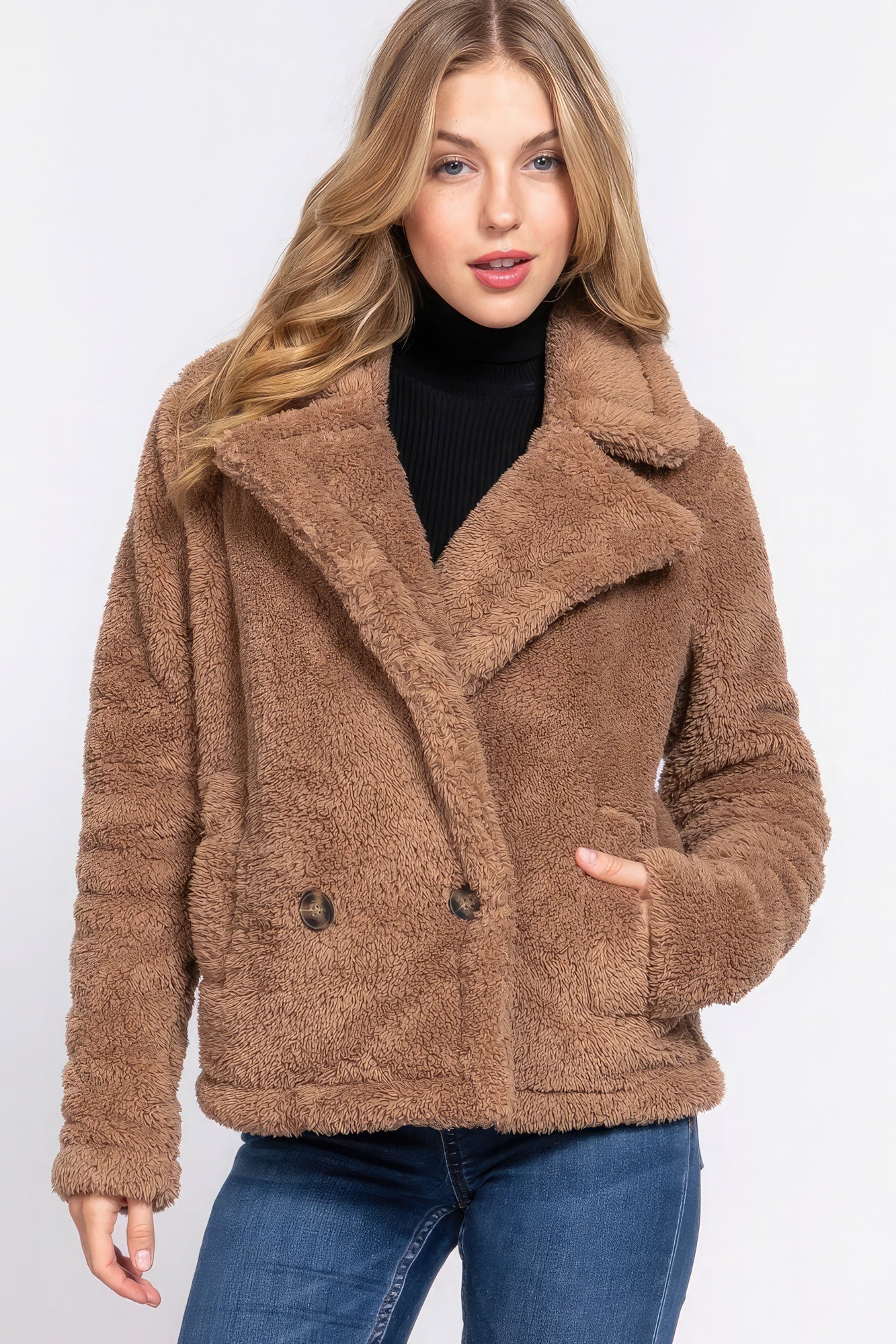 Faux Fur Sherpa Jacket - Donny's Angel