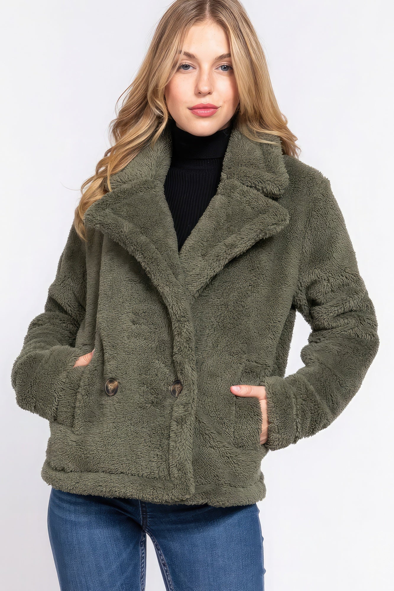 Faux Fur Sherpa Jacket - Donny's Angel