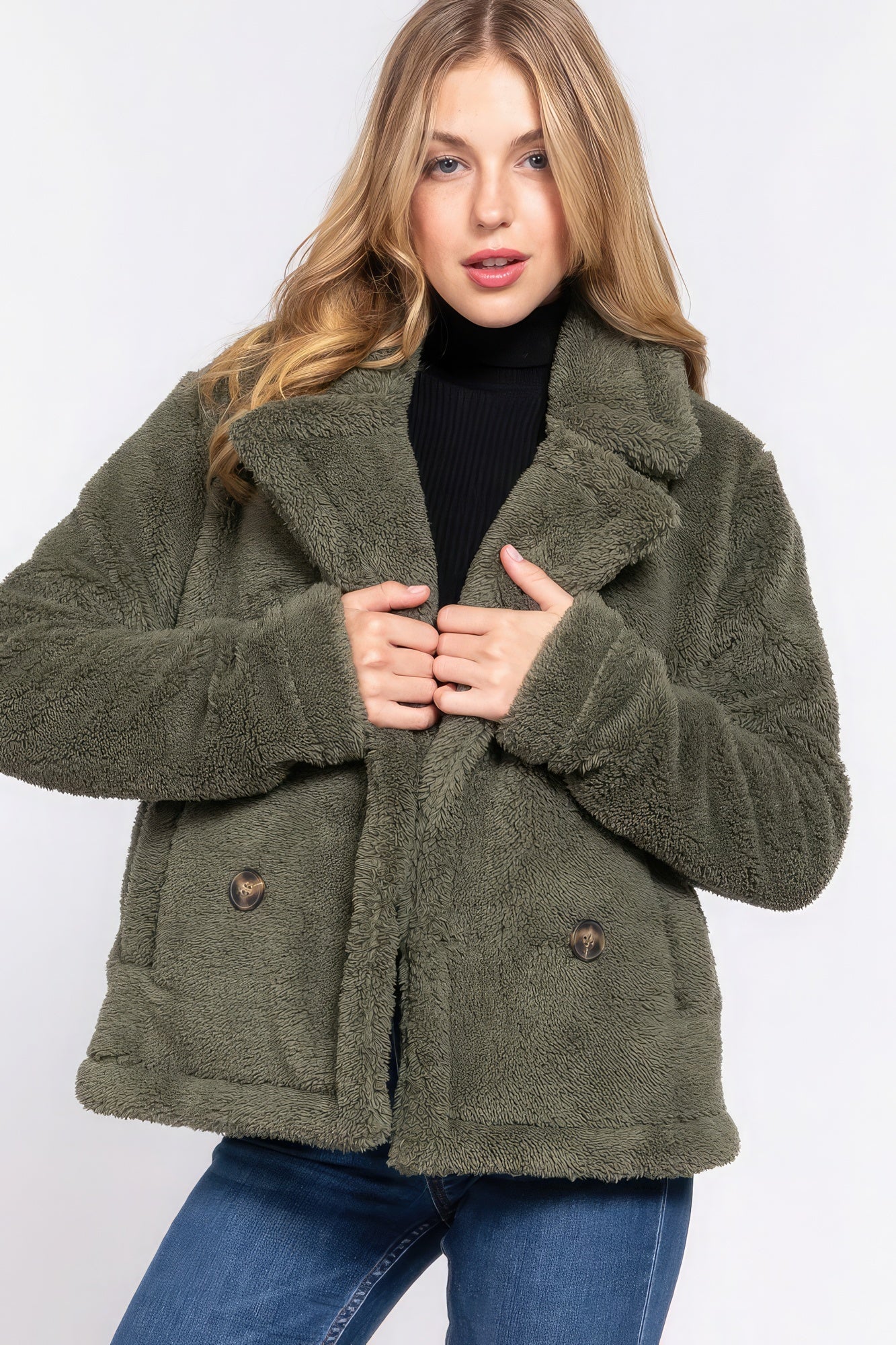 Faux Fur Sherpa Jacket - Donny's Angel