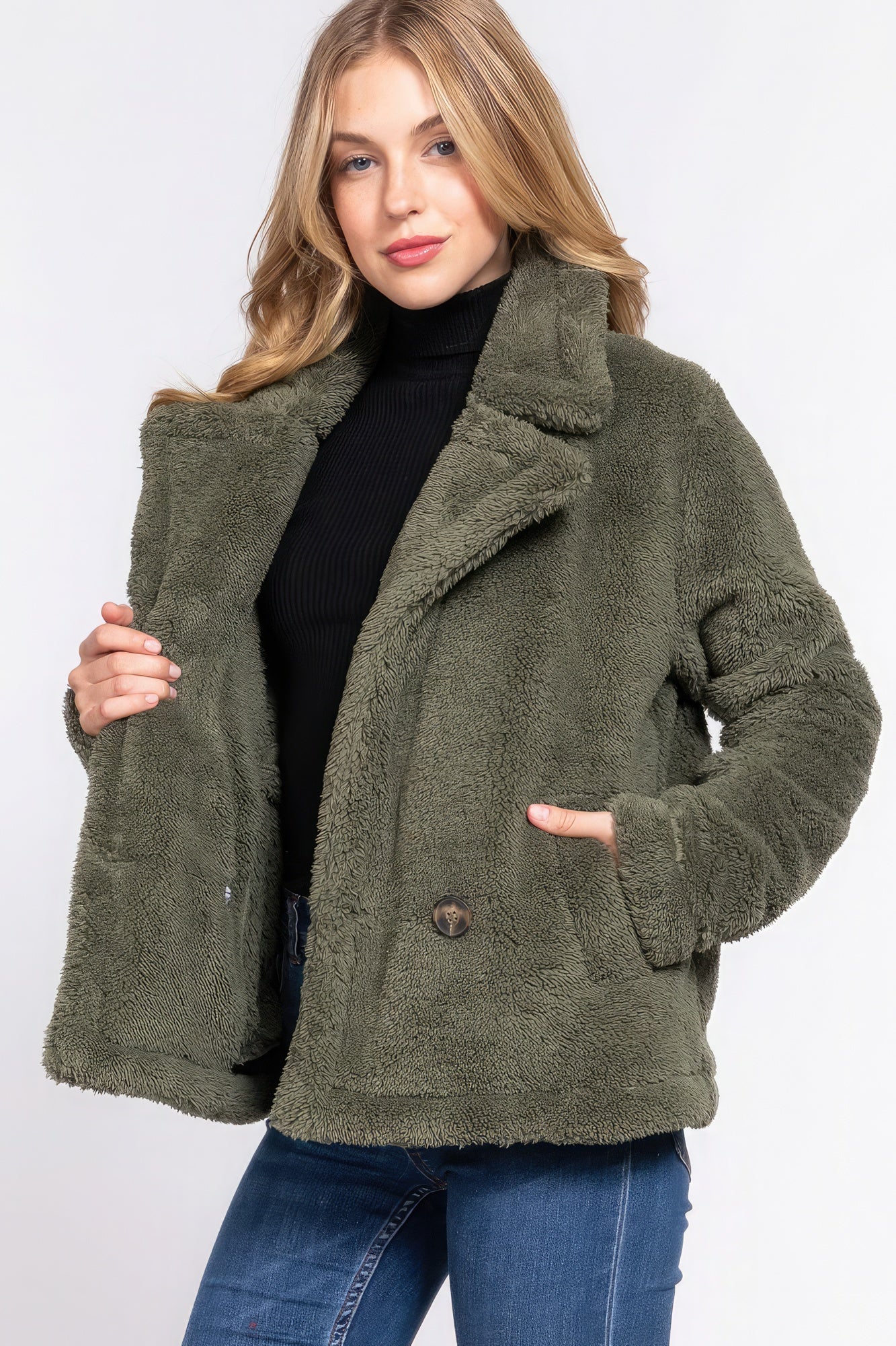 Faux Fur Sherpa Jacket - Donny's Angel