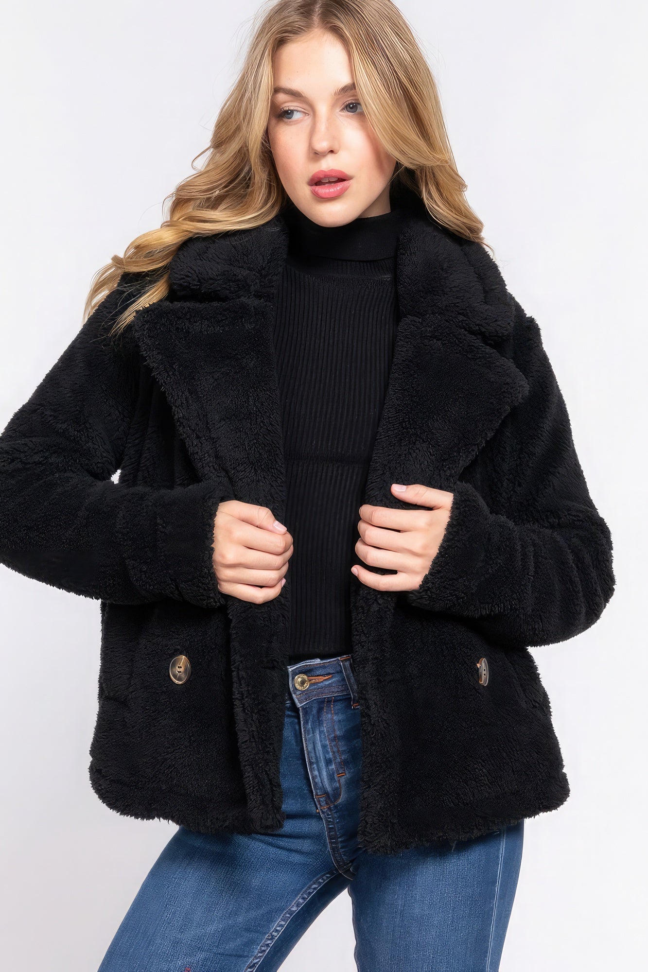 Faux Fur Sherpa Jacket - Donny's Angel