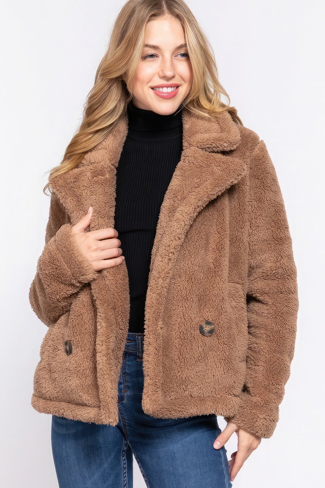 Faux Fur Sherpa Jacket - Donny's Angel