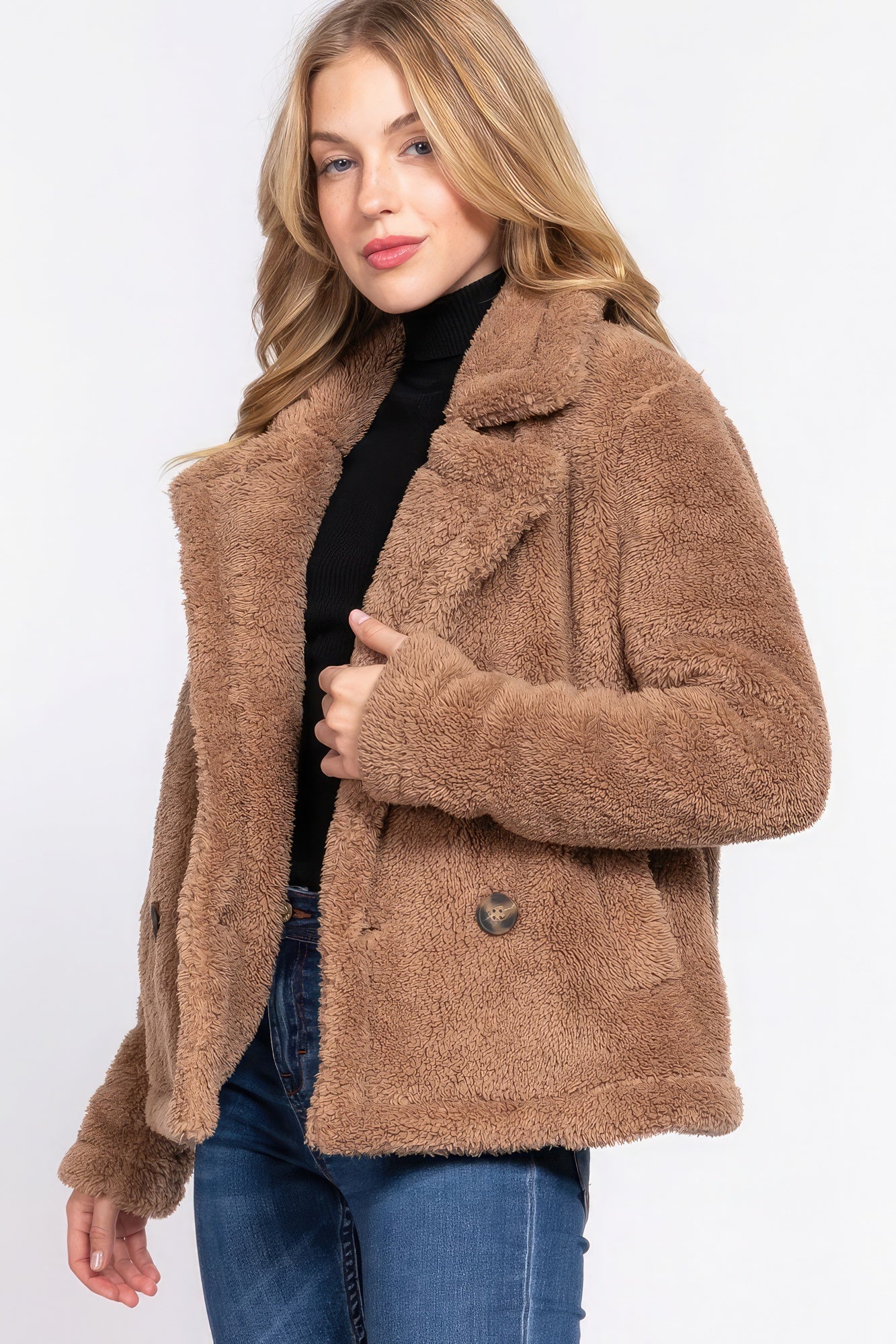 Faux Fur Sherpa Jacket - Donny's Angel