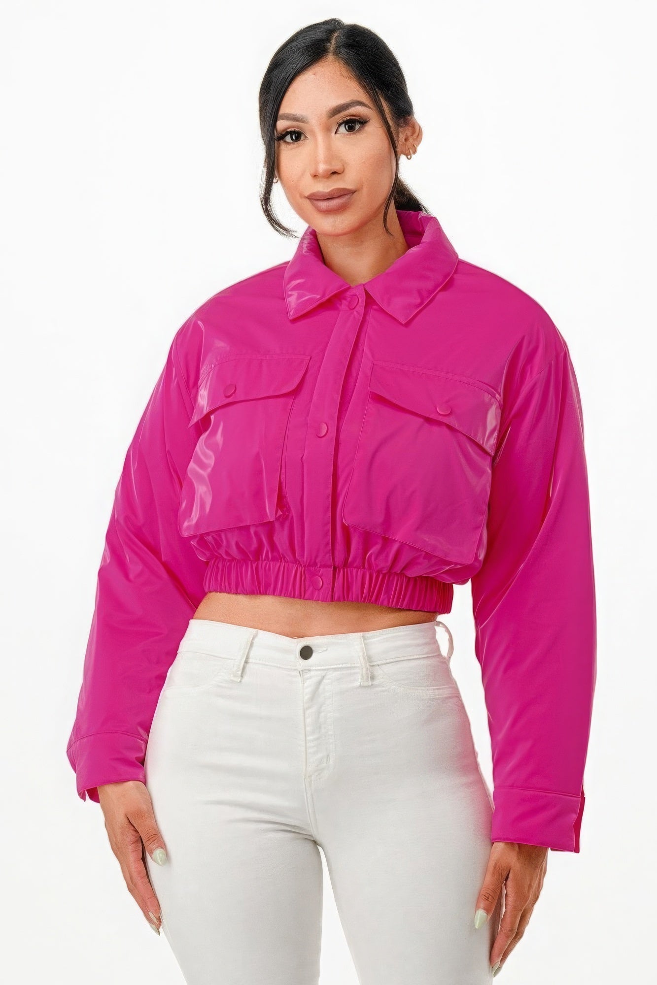 Shiny Puffer Bomber Jacket - Donny's Angel