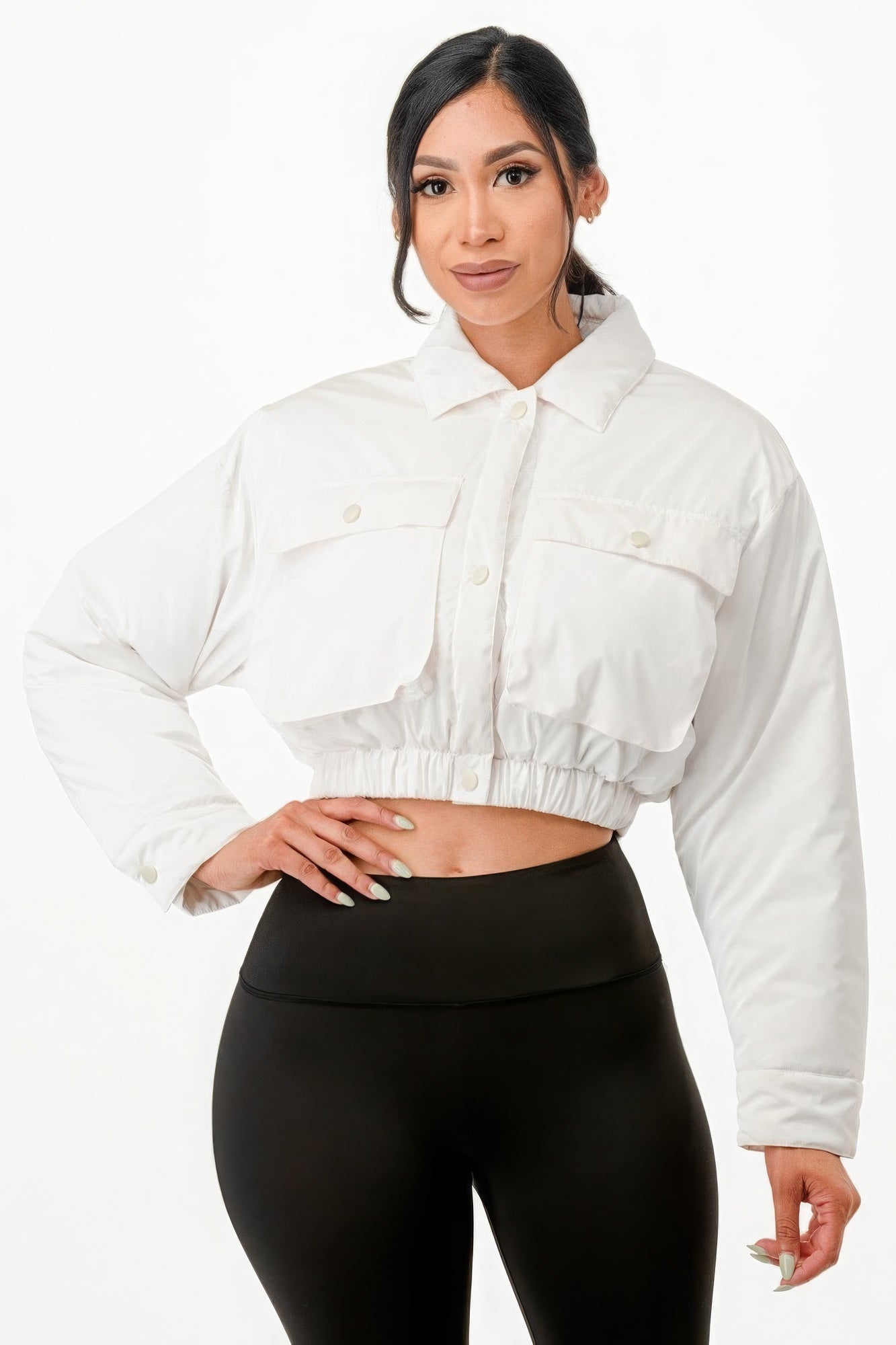 Shiny Puffer Bomber Jacket - Donny's Angel