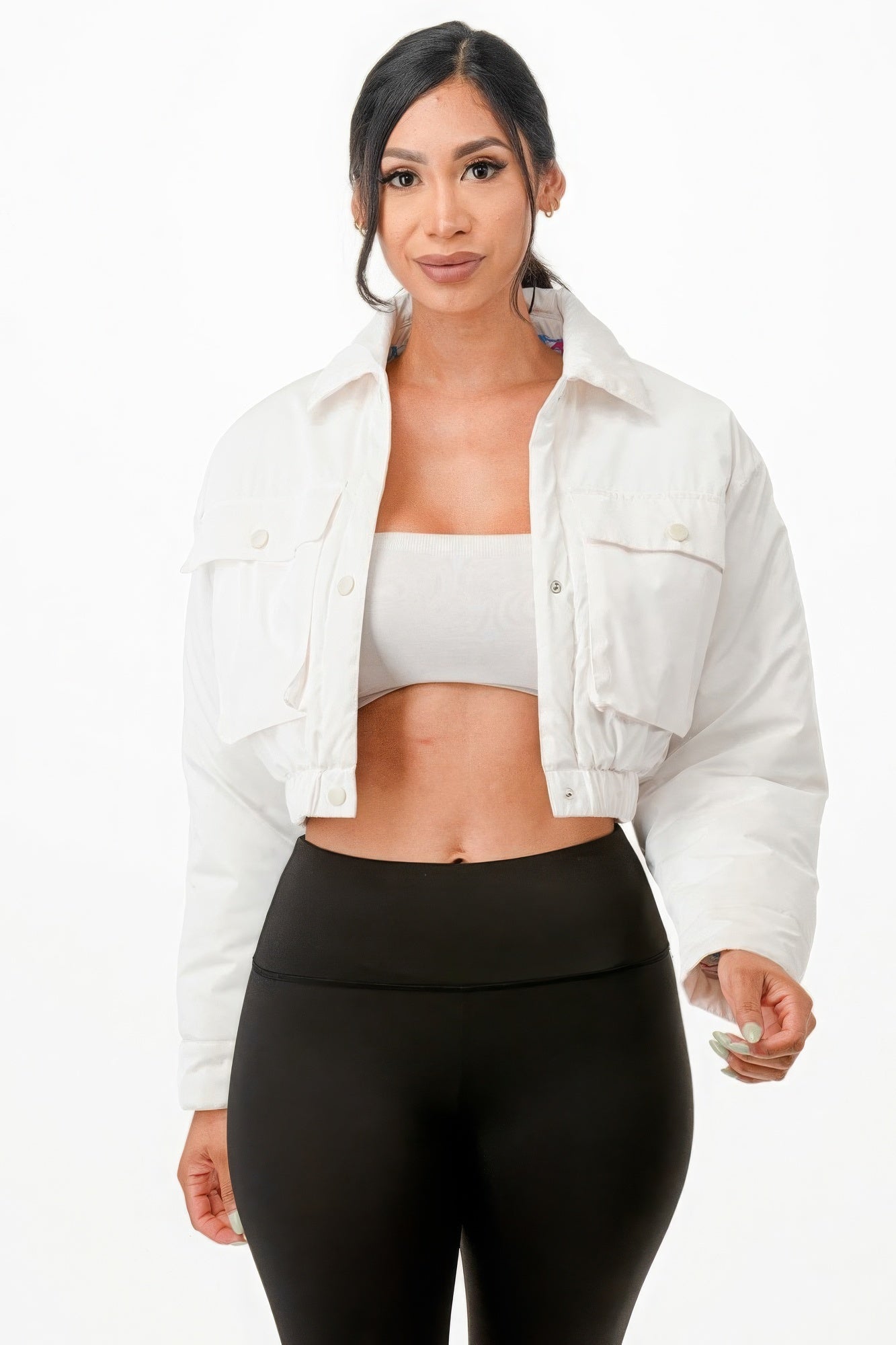 Shiny Puffer Bomber Jacket - Donny's Angel