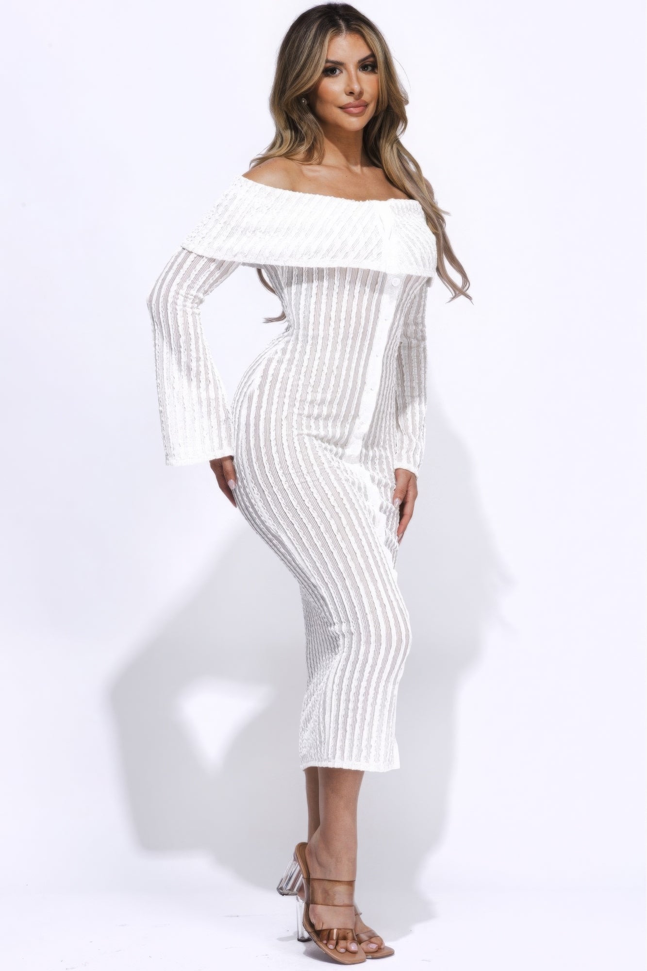 Charme Chic Off Shoulder Midi - Donny's Angel