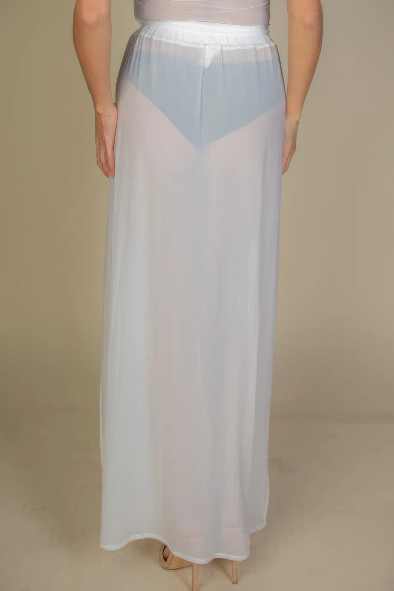 Allure Sheer Double Slit Maxi Skirt - Donny's Angel