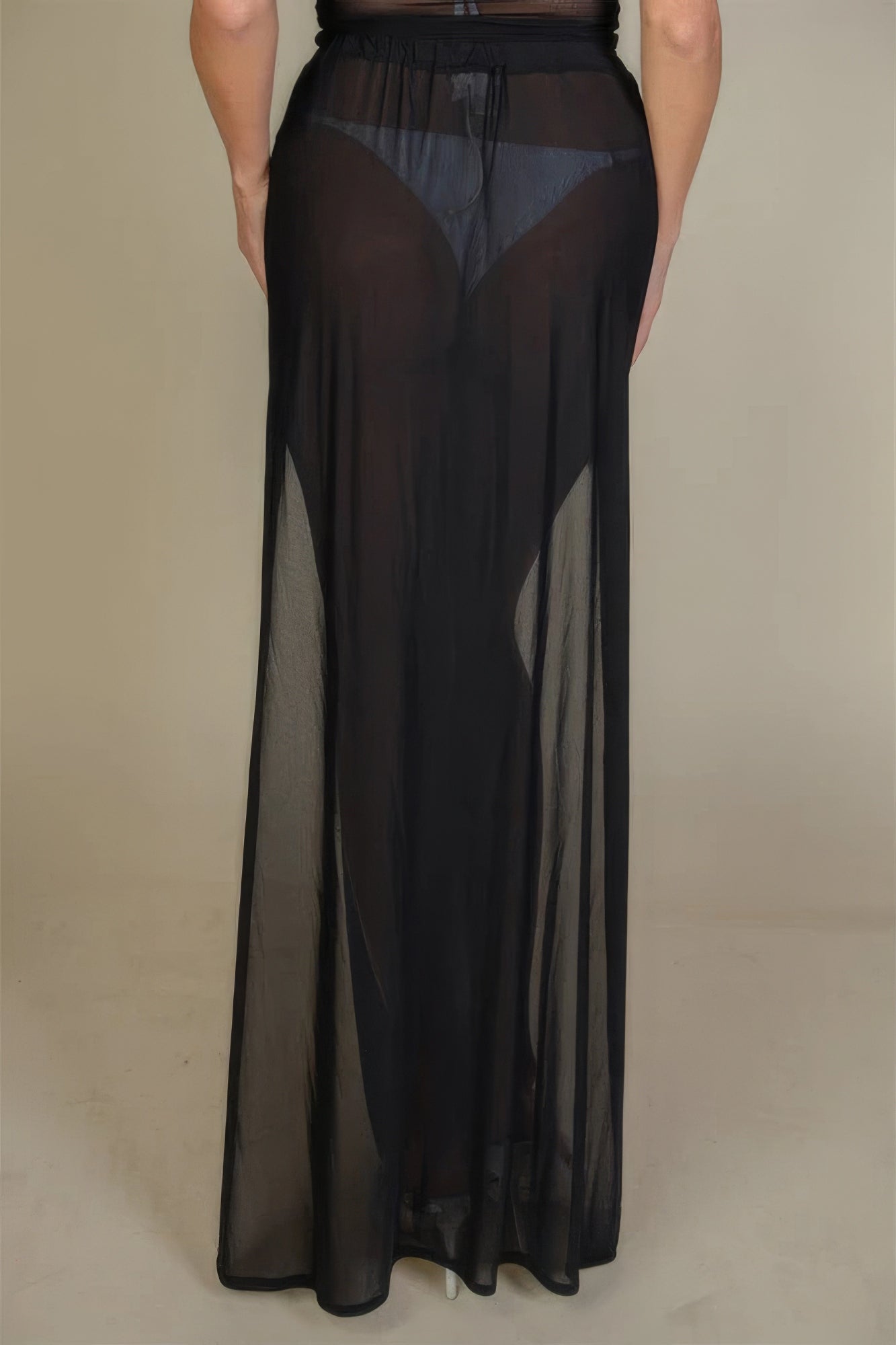 Allure Sheer Double Slit Maxi Skirt - Donny's Angel