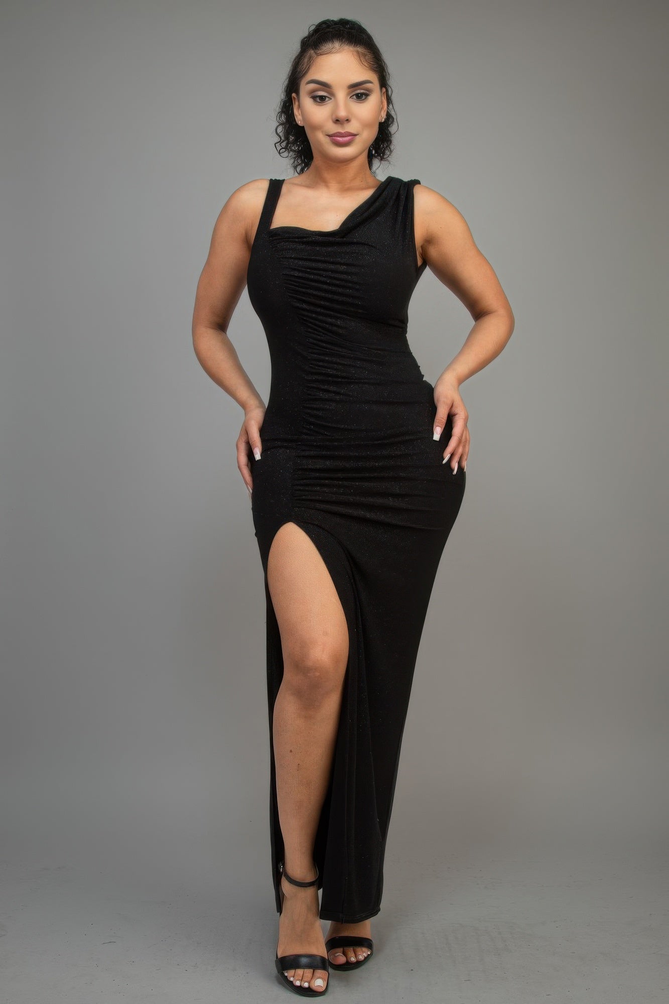 Glitter Slitted Dress - Donny's Angel