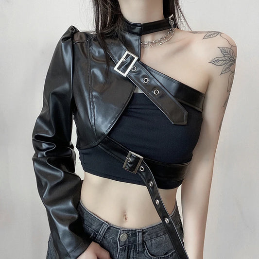 Mono Arm Belted Jacket - Donny's Angel