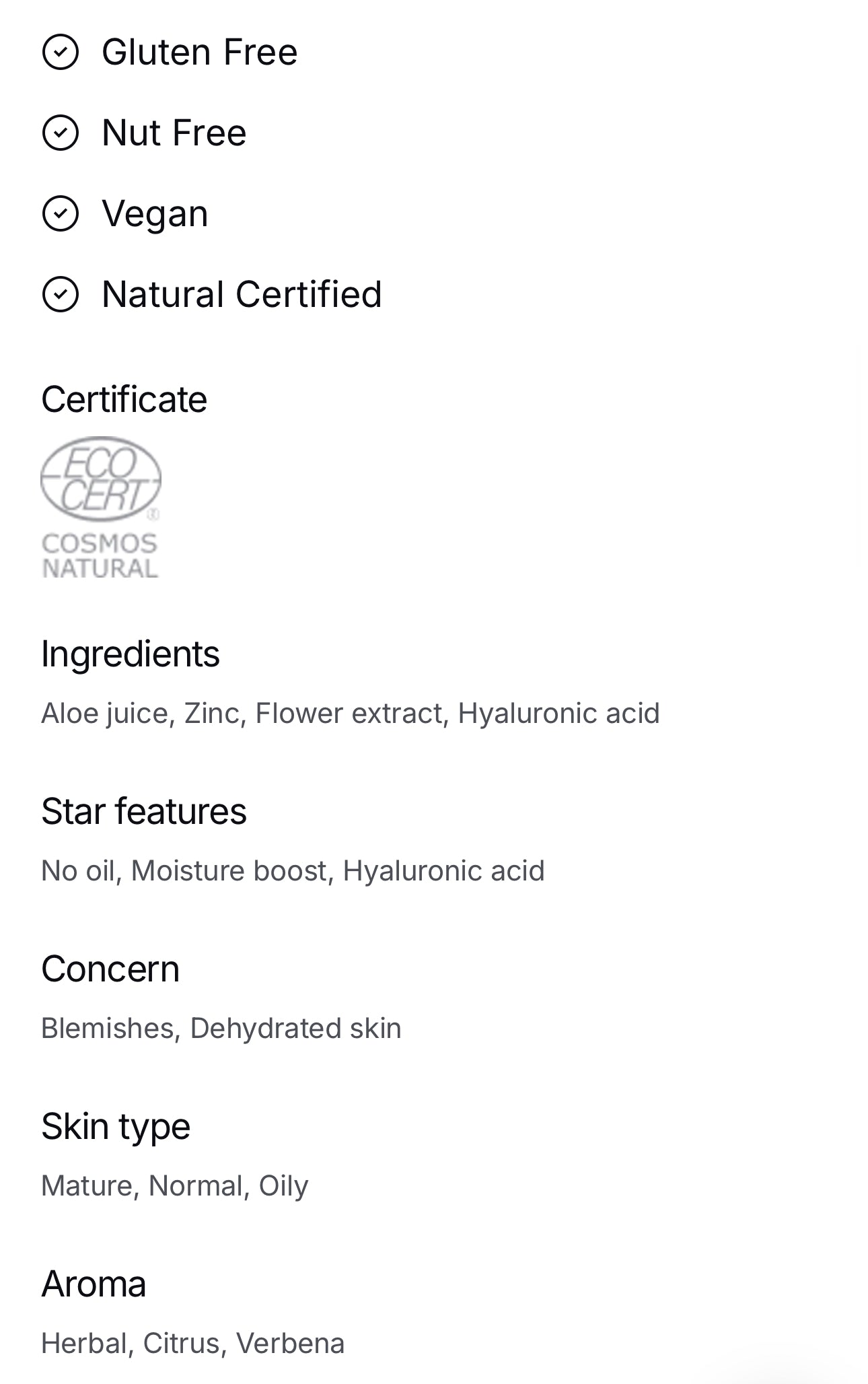 Lightweight Oil-Free Gel Moisturizer