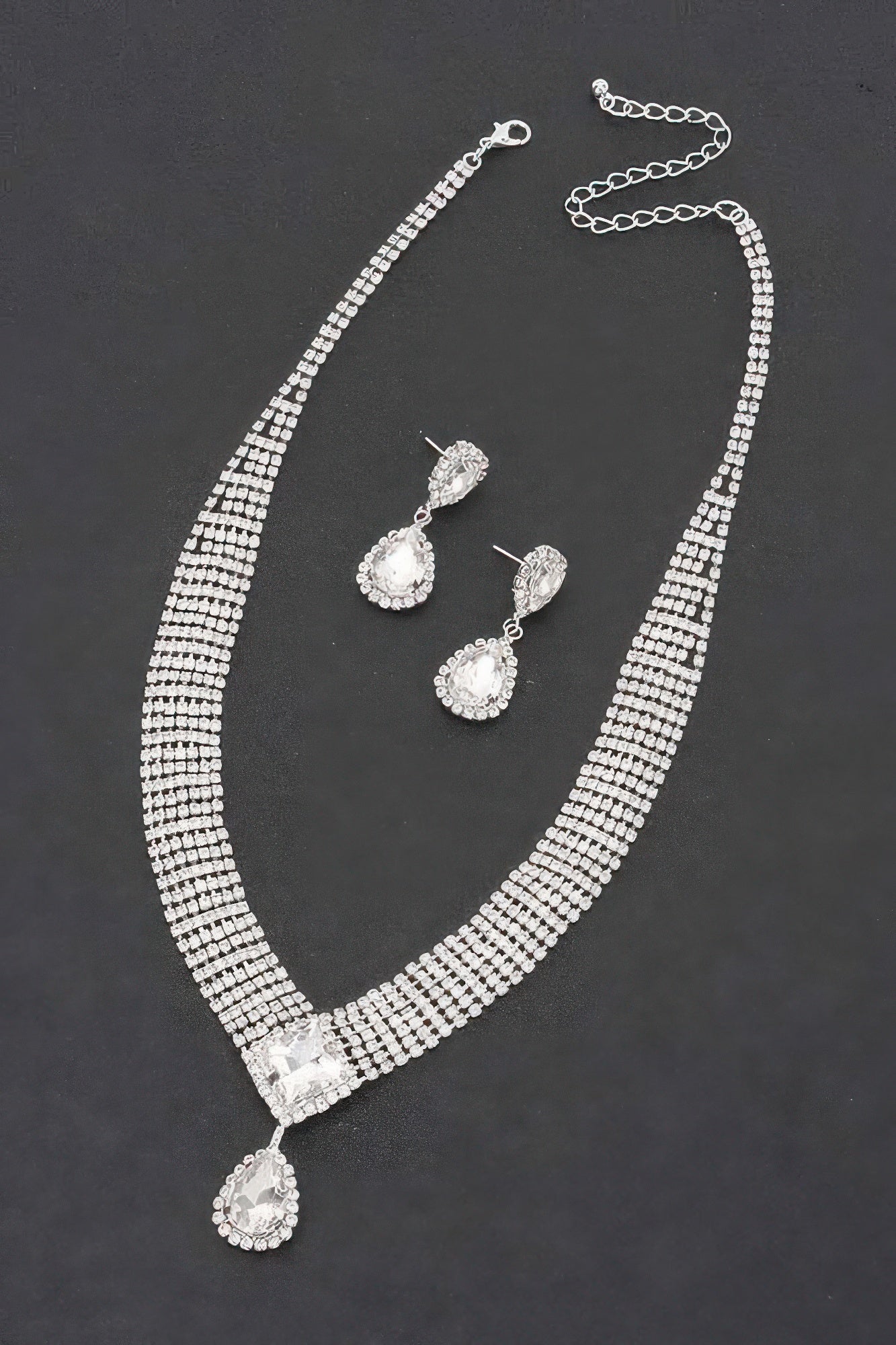 Radiant Rhinestone Necklace Set - Donny's Angel