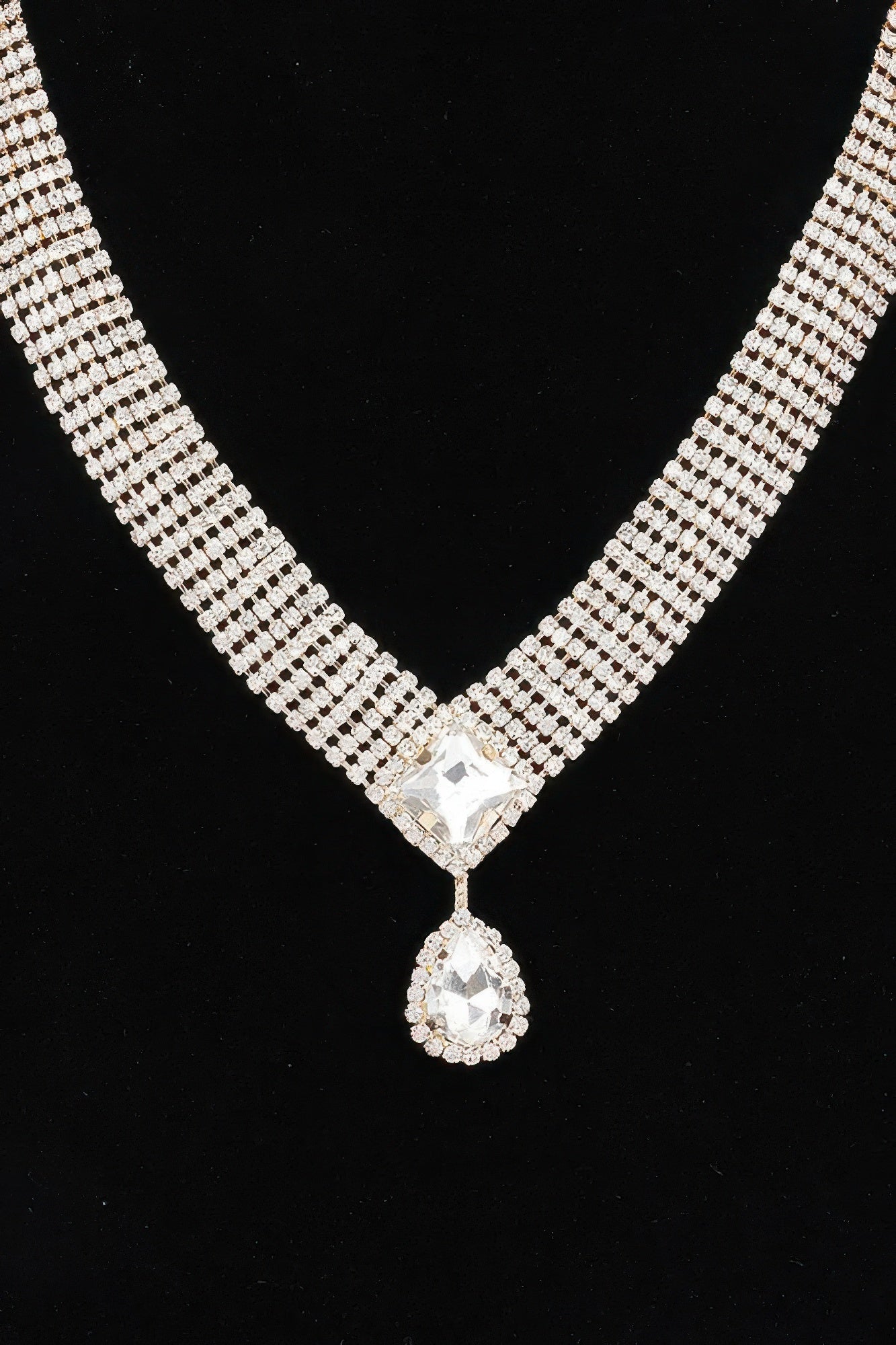 Radiant Rhinestone Necklace Set - Donny's Angel