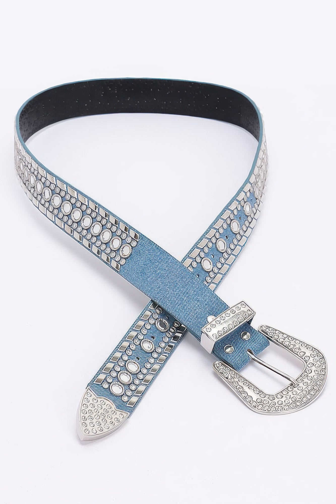 Radiant Rhinestone Studded Metal Belt - Donny's Angel