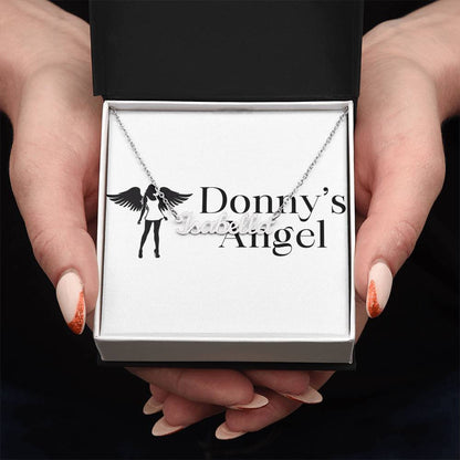 Personalized Name Necklace - Donny's Angel