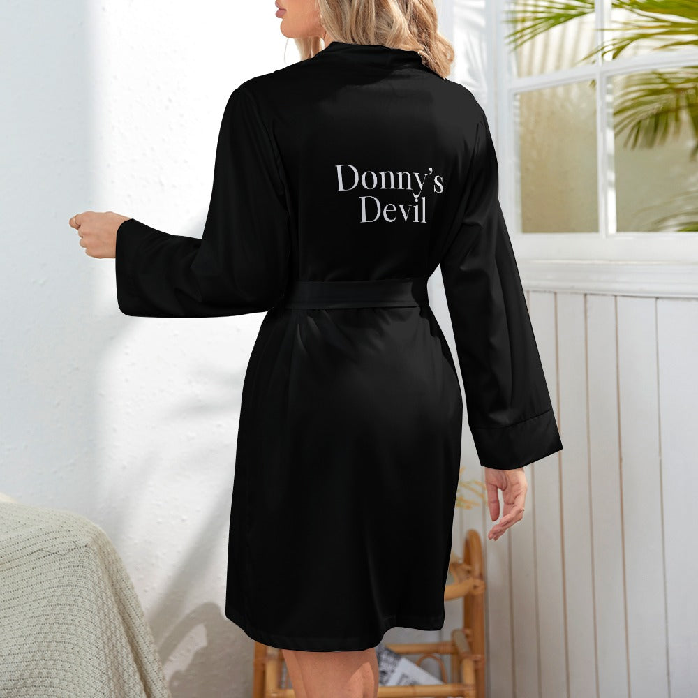 Donny's Devil Long Sleeve Belted Robe - Donny's Angel
