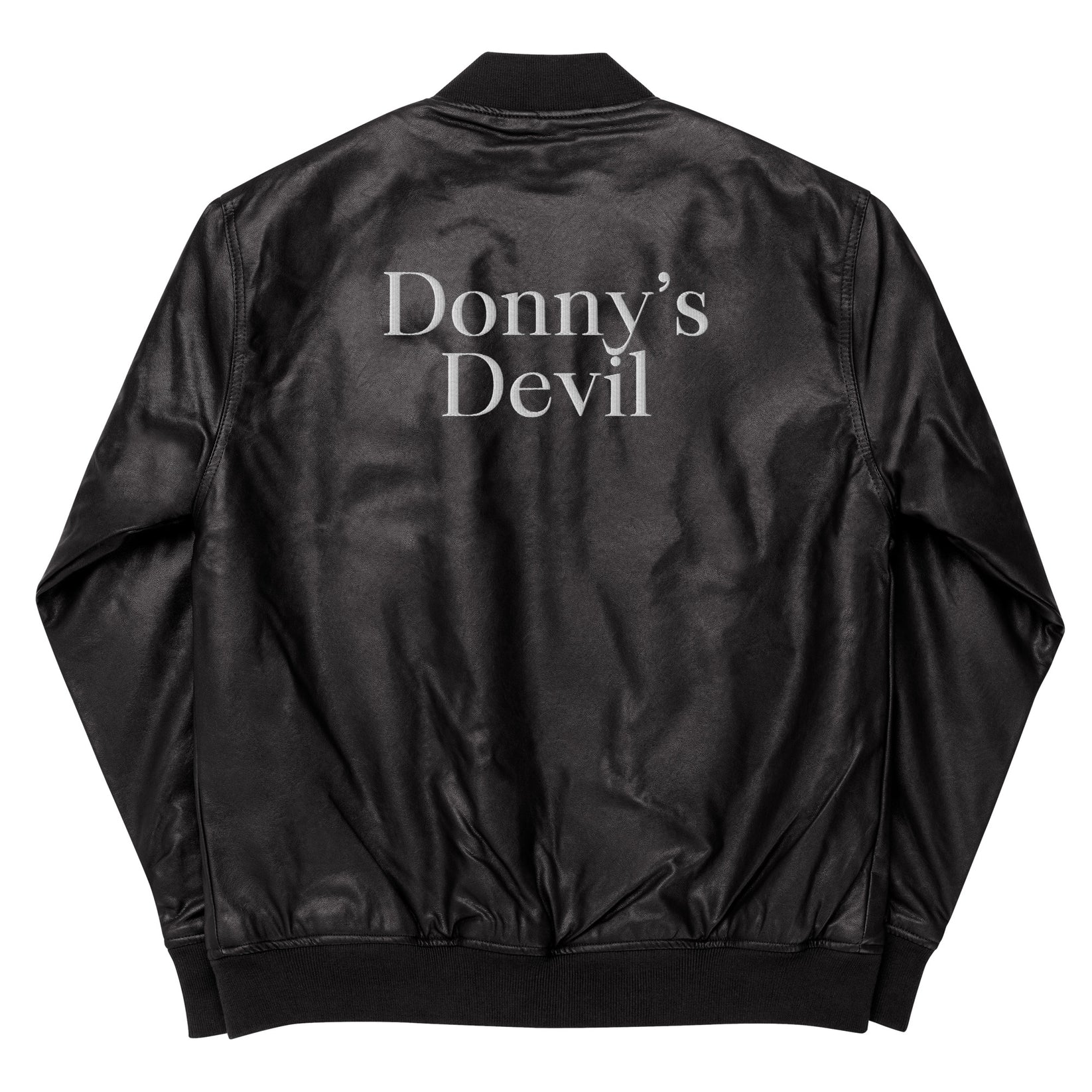 Donny's Devil Leather Bomber Jacket – Donny's Angel