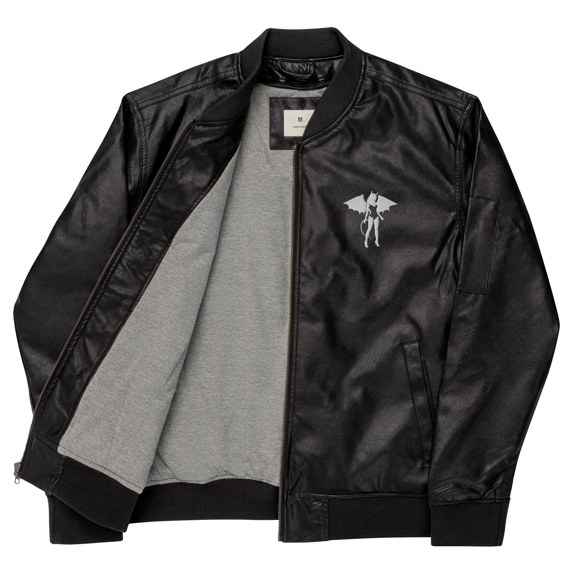 Donny's Devil Leather Bomber Jacket – Donny's Angel