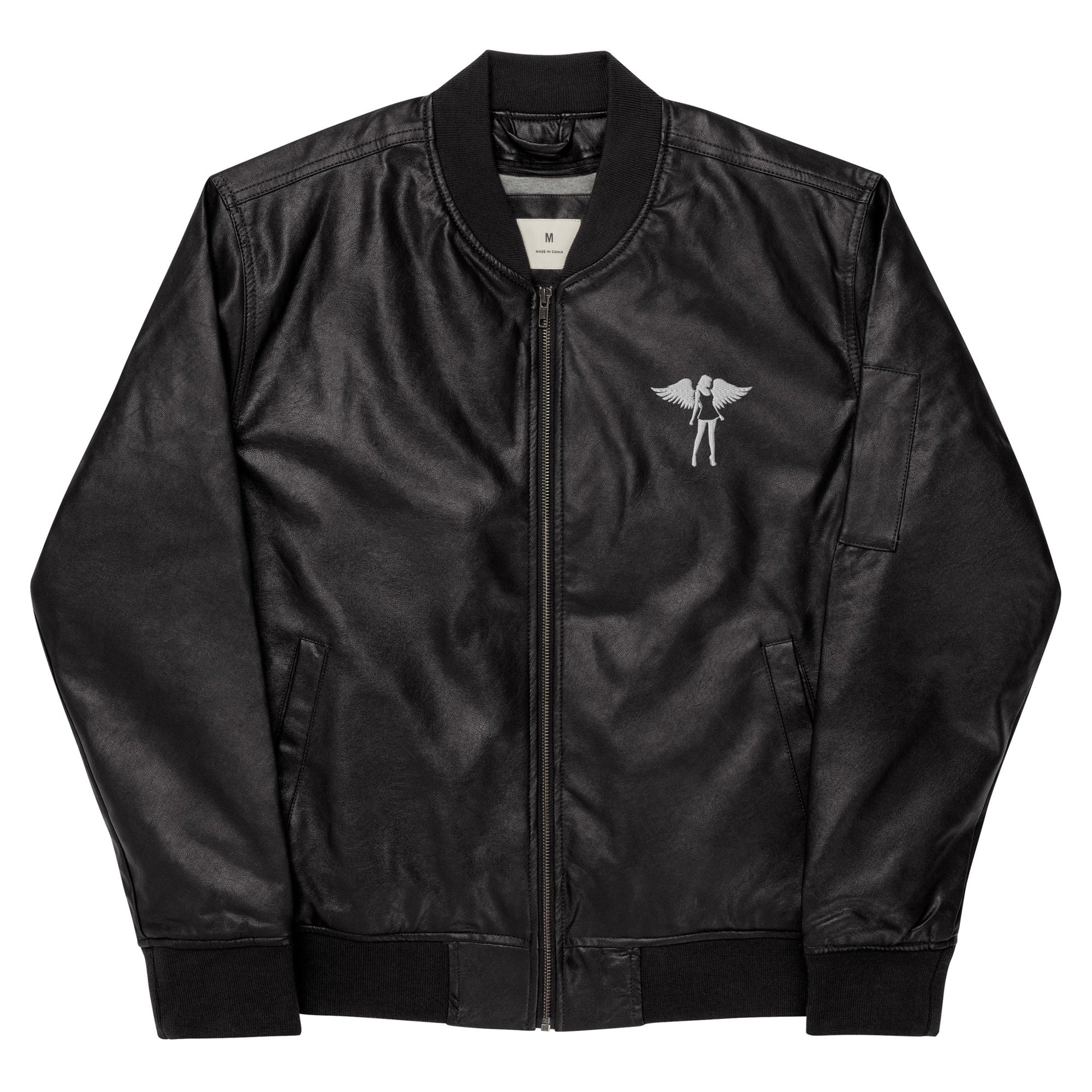 Donny's Angel Leather Bomber Jacket - Donny's Angel